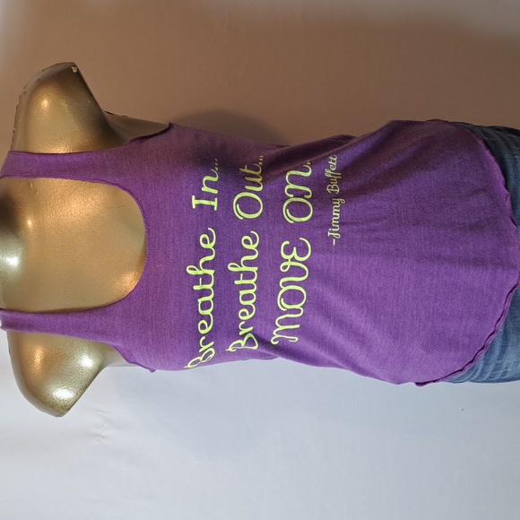 ALTERNATIVE EARTH PURPLE JIMMY BUFFET TANK TOP - Picture 1 of 5